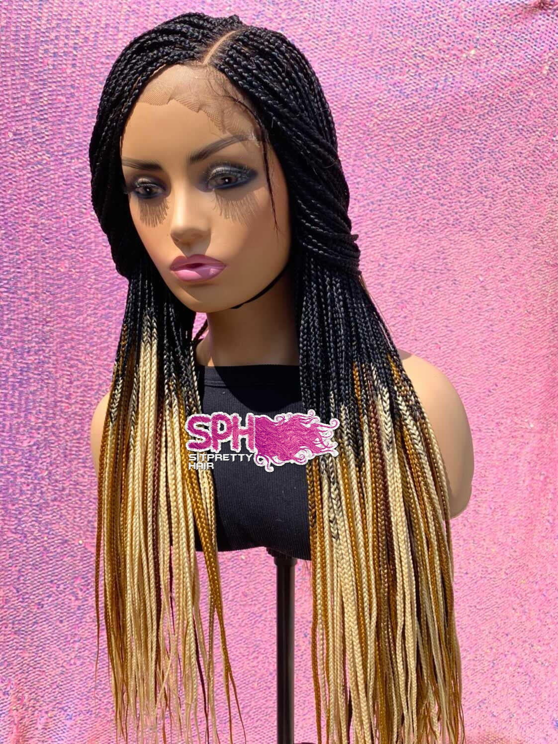 Small Box braids ( Closure lace ) – Sitprettyhair