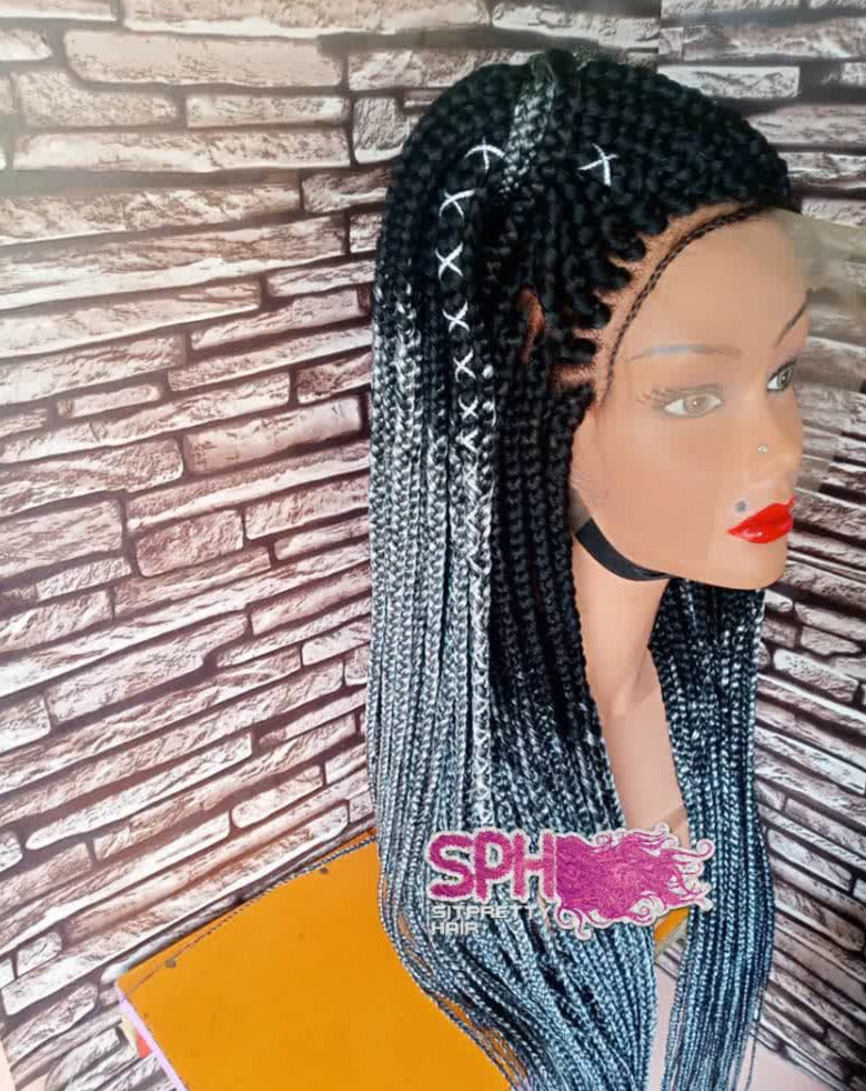 Small Box braids ( Closure lace ) – Sitprettyhair